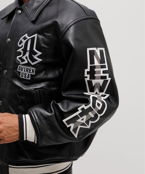 50th Anniversary》GRAPHIC VARSITY LEATHER JACKET / 50周年