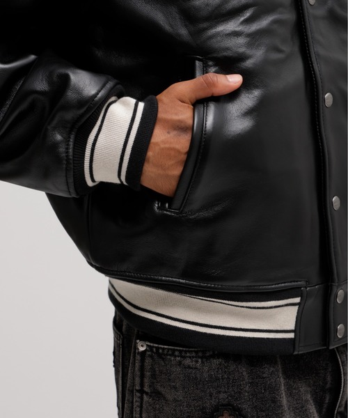 50th Anniversary》GRAPHIC VARSITY LEATHER JACKET / 50周年