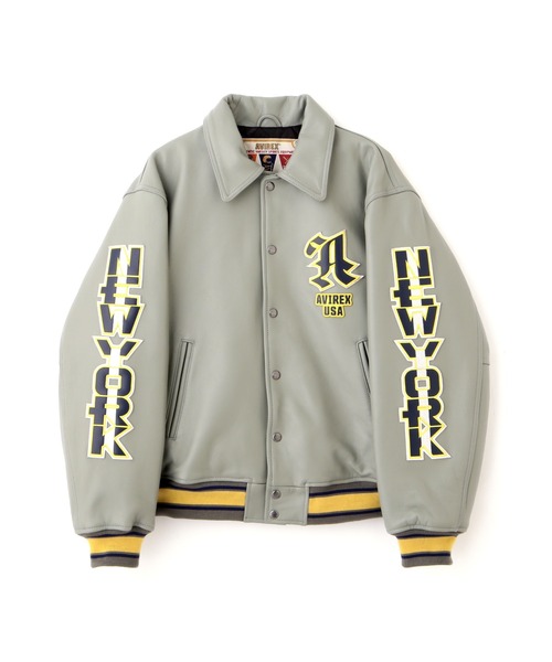 50th Anniversary》GRAPHIC VARSITY LEATHER JACKET / 50周年