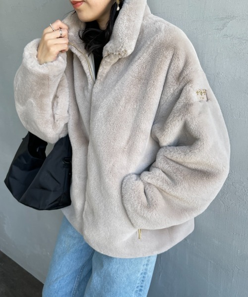 【Miki *•】 ［TATRAS] BARBRA エコファーブルゾン TATRAS/タトラス] BARBRA エコファーブルゾン（ブルゾン