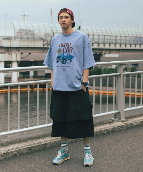 ANGLAN(アングラン)の「ANGLAN(アングラン)Layered Fatigue Half Pants(その他パンツ・メンズ・ブラック/カーキ・FREE)」の3枚目の写真