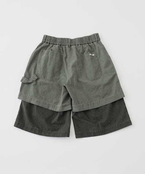 ANGLAN(アングラン)の「ANGLAN(アングラン)Layered Fatigue Half Pants(その他パンツ・メンズ・ブラック/カーキ・FREE)」の8枚目の写真