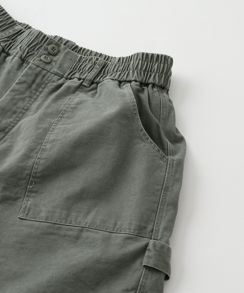 ANGLAN(アングラン)の「ANGLAN(アングラン)Layered Fatigue Half Pants(その他パンツ・メンズ・ブラック/カーキ・FREE)」の9枚目の写真