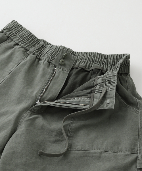 ANGLAN(アングラン)の「ANGLAN(アングラン)Layered Fatigue Half Pants(その他パンツ・メンズ・ブラック/カーキ・FREE)」の12枚目の写真