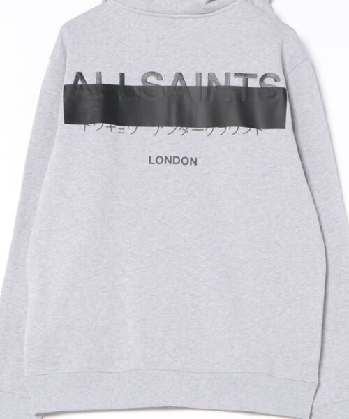 ALLSAINTS(オールセインツ)の「REDACT ZIP UP HOODIE | REDACT ジップ アップ フーディー(パーカー・メンズ・グレー系その他・S/M/L/XS)」の9枚目の写真