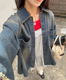 CIAOPANIC | オーバーダイデニムBIGシャツジャケット(シャツ/ブラウス)