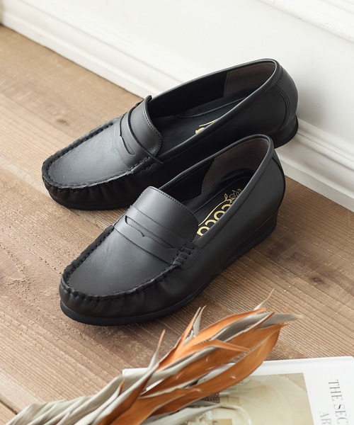 coca(ANDEX shoes product)(コカ)の「軽量 柔らか シンプルソフトローファー(ローファー・レディース・ブラック・22.5cm/23cm/23.5cm/24cm/24.5cm)」の4枚目の写真