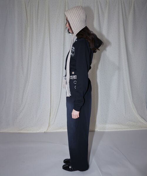 SEQUENZ（シークエンズ）の「＊新色追加【sqnz（エスキュンズ）】sqnz eyelet fit zip pk / レディース ジップパーカー フーディ ハトメ スタッズ ダフルジップ 裏起毛 ≪SET UP着用可能≫（パーカー・レディース・その他1/グレー/ブラック/ピンク/ライトグレー・FREE）」の9枚目の写真