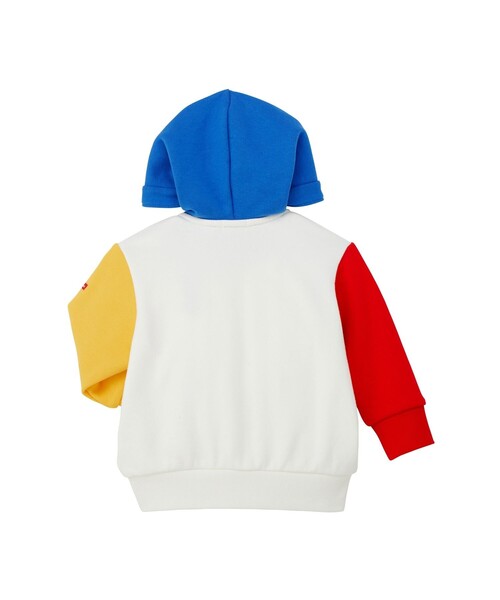 HOT BISCUITS（ホットビスケッツ）の「マルチカラー 裏毛パイル くまみみパーカー（パーカー・キッズ・ホワイト/グレー・80ｃｍ/90cm/100cm/120cm/110cm）」の7枚目の写真