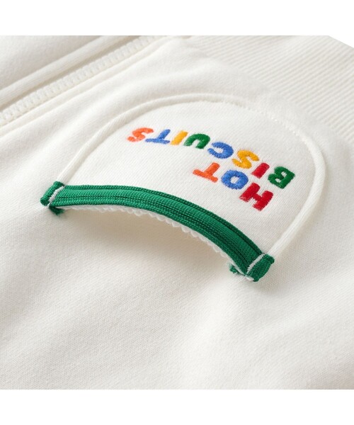 HOT BISCUITS（ホットビスケッツ）の「マルチカラー 裏毛パイル くまみみパーカー（パーカー・キッズ・ホワイト/グレー・80ｃｍ/90cm/100cm/120cm/110cm）」の12枚目の写真