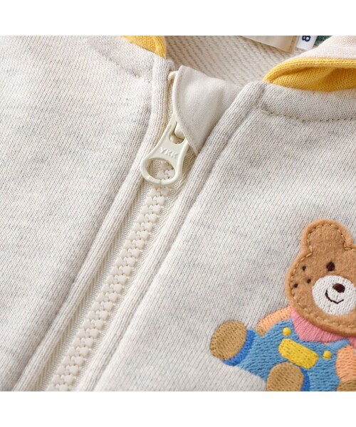 HOT BISCUITS（ホットビスケッツ）の「マルチカラー 裏毛パイル くまみみパーカー（パーカー・キッズ・ホワイト/グレー・80ｃｍ/90cm/100cm/120cm/110cm）」の17枚目の写真