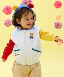 HOT BISCUITS（ホットビスケッツ）の「マルチカラー 裏毛パイル くまみみパーカー（パーカー）」