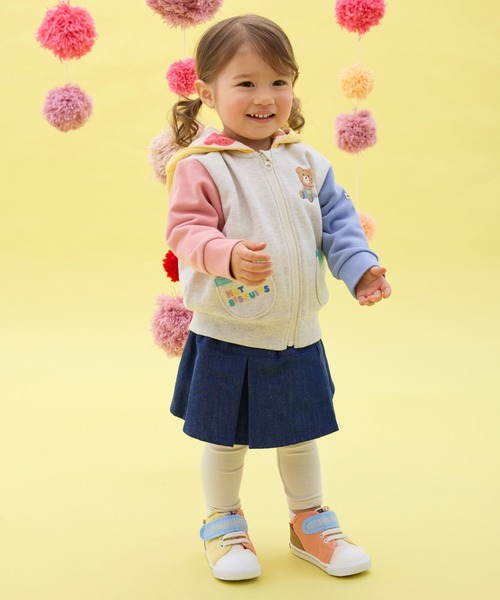 HOT BISCUITS（ホットビスケッツ）の「マルチカラー 裏毛パイル くまみみパーカー（パーカー・キッズ・ホワイト/グレー・80ｃｍ/90cm/100cm/120cm/110cm）」の20枚目の写真