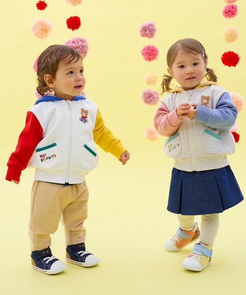 HOT BISCUITS（ホットビスケッツ）の「マルチカラー 裏毛パイル くまみみパーカー（パーカー・キッズ・ホワイト/グレー・80ｃｍ/90cm/100cm/120cm/110cm）」の21枚目の写真