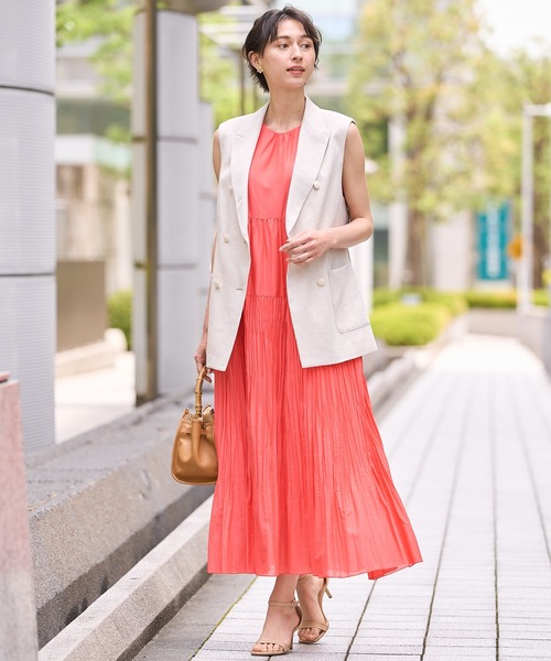 ANAY・ノースリーブワンピース anayiノースリーブダークブルー ANAY・ノースリーブワンピース anayiノースリーブダークブルー