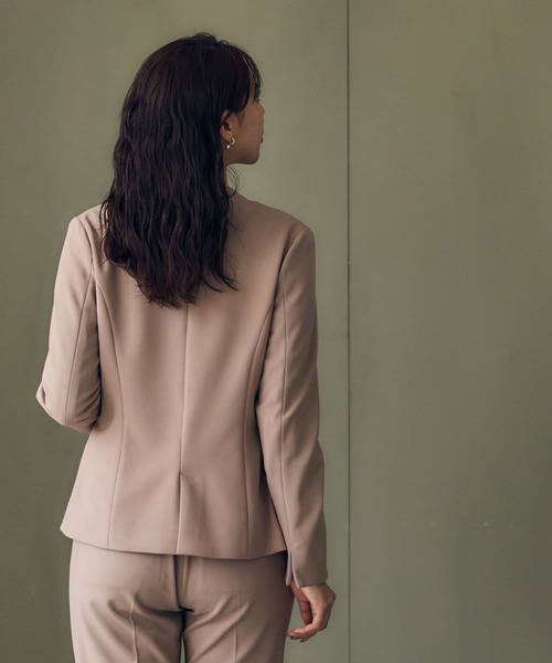 SHE tokyo ノーカラーショートジャケット 12Twelve Agenda（トゥエルブ アジェンダ） ジャケット ノーカラー