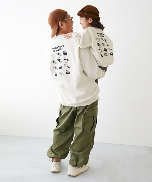 devirock(デビロック)の「大人 デビラボ プリント 裏起毛トレーナー(スウェット・レディース・ブルー系1/ピンク系1/グレー系1/ブラック系1/ベージュ系2/ベージュ系1/グリーン系1/ブルー系2/ベージュ系3/レッド系1・M/L/LL)」の18枚目の写真