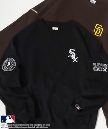MLB（メジャーリーグベースボール）の「2025AW MLB/メジャーリーグベースボール 裏起毛 オーバーサイズ ワッペン 刺繍 チームロゴ スウェットトレーナー レディース メンズ（スウェット）」