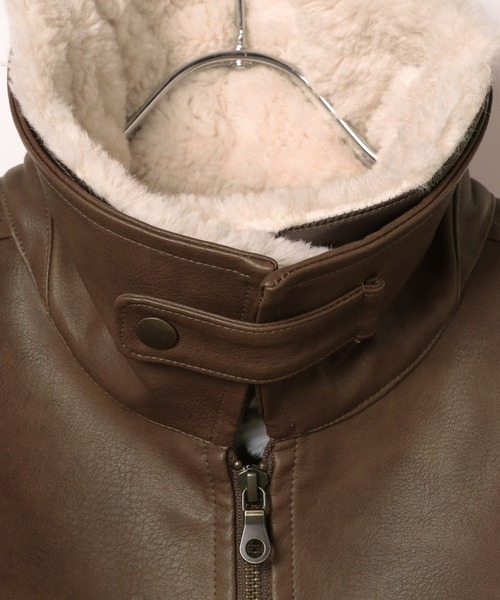 GLOBAL WORK(グローバルワーク)の「つけ襟*エコレザーブルゾン/AND YUA ANY/576758(ブルゾン・キッズ・ブラック/ブラウン・LARGE/MEDIUM)」の20枚目の写真