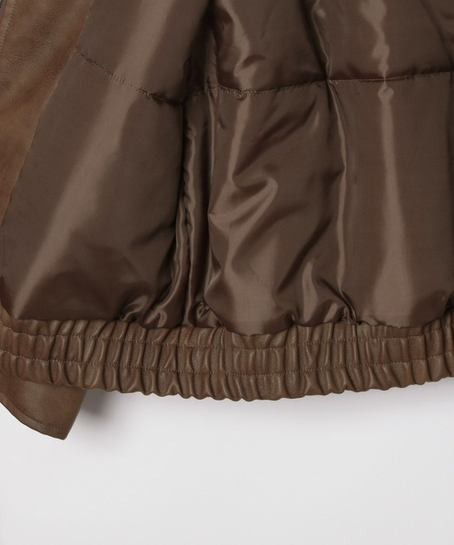 GLOBAL WORK(グローバルワーク)の「つけ襟*エコレザーブルゾン/AND YUA ANY/576758(ブルゾン・キッズ・ブラック/ブラウン・LARGE/MEDIUM)」の15枚目の写真