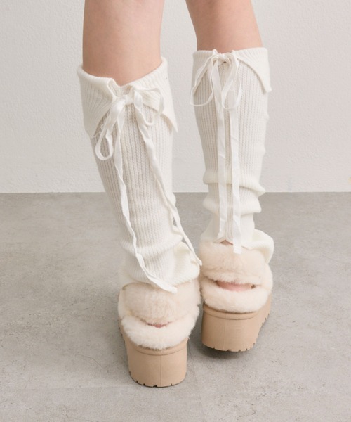 OLIVE des OLIVE(オリーブデオリーブ)の「ムートン2wayサボ(サンダル・レディース・ベージュ/ライトブラウン・SMALL/MEDIUM/LARGE/X-LARGE)」の12枚目の写真