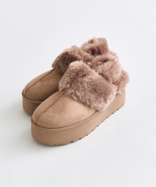 OLIVE des OLIVE(オリーブデオリーブ)の「ムートン2wayサボ(サンダル・レディース・ベージュ/ライトブラウン・SMALL/MEDIUM/LARGE/X-LARGE)」の17枚目の写真