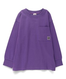 ナゴンスタンス　長袖Tシャツ　パープル Single JerseyアシンメロンT（Tシャツ/カットソー