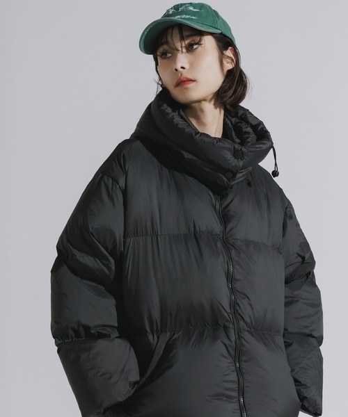 2way Hooded mid-length down jacket / 2way フーデッド ミドル丈