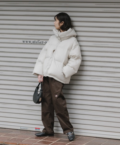 AO2（アオズ）の「2way Hooded mid-length down jacket / 2way フーデッド ミドル丈ダウンジャケット（ダウンジャケット/コート・レディース・ホワイト/ブラック・FREE）」の20枚目の写真