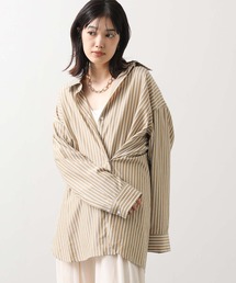 未使用タグ付　グレディブリリアン　Auit F ストライプ　シャツ　ブラウス Gready Brilliant｜グレディブリリアンのシャツ/ブラウス