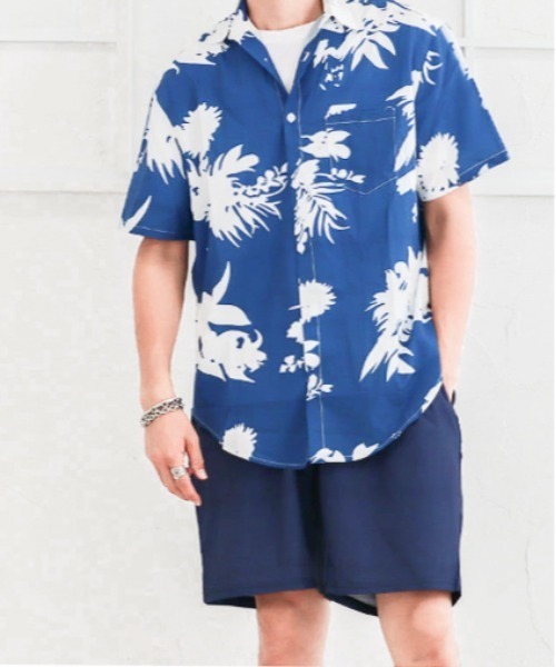 ARCHIVER(アーカイバ)の「【Bl】【2点セット】アロハシャツ&ハーフパンツ(その他トップス・メンズ・F/J/E/B/D/G/I/H/C/A・X-LARGE/LARGE/MEDIUM)」の4枚目の写真
