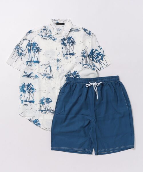 ARCHIVER(アーカイバ)の「【Bl】【2点セット】アロハシャツ&ハーフパンツ(その他トップス・メンズ・F/J/E/B/D/G/I/H/C/A・X-LARGE/LARGE/MEDIUM)」の15枚目の写真