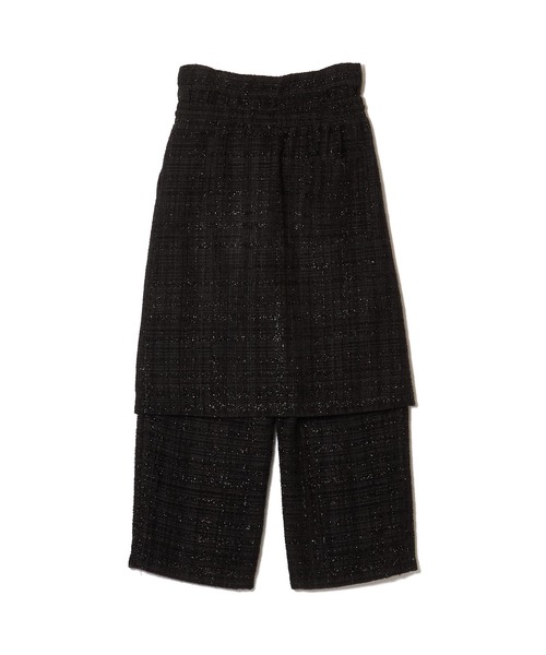 DISCOVERED（ディスカバード）の「TWEED LAYERED PANTS（その他パンツ・メンズ・ブラック/ベージュ・SMALL/LARGE）」の6枚目の写真