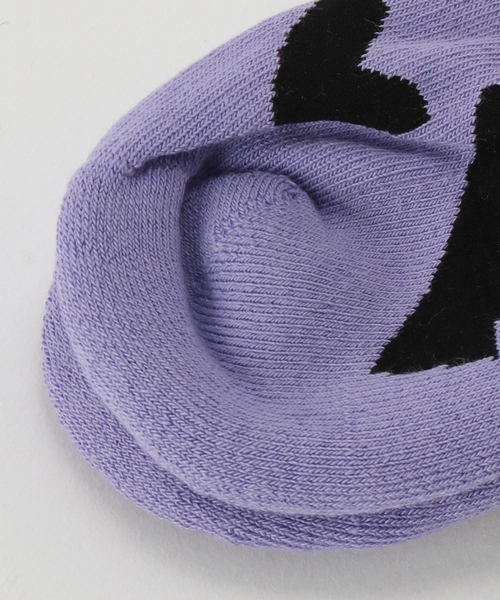 Carne Bollente(カルネボレンテ)の「【Carne Bollente/カルネボレンテ】SEX & LOVE AW25SK0201(ソックス/靴下・レディース・パープル・MEDIUM/SMALL)」の2枚目の写真