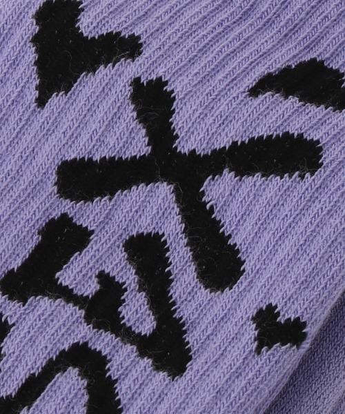 Carne Bollente(カルネボレンテ)の「【Carne Bollente/カルネボレンテ】SEX & LOVE AW25SK0201(ソックス/靴下・レディース・パープル・MEDIUM/SMALL)」の4枚目の写真
