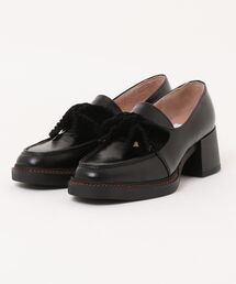 セール】リボンモチーフヒールアップローファー（ローファー）｜LANVIN