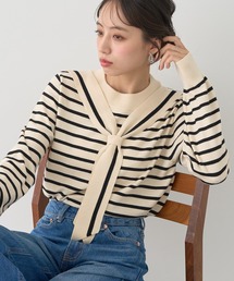 earth music&ecology | ボウタイニットプルオーバー(ニット/セーター)