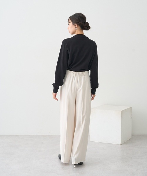 earth music&ecology(アースミュージックアンドエコロジー)の「ボウタイニットプルオーバー(ニット/セーター・レディース・その他7/ブラック/レッド・FREE)」の12枚目の写真