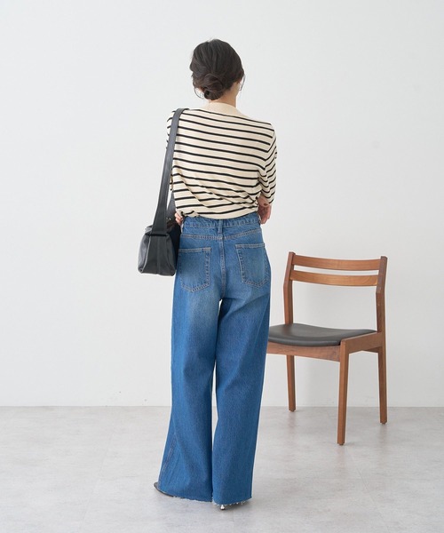 earth music&ecology(アースミュージックアンドエコロジー)の「ボウタイニットプルオーバー(ニット/セーター・レディース・その他7/ブラック/レッド・FREE)」の7枚目の写真