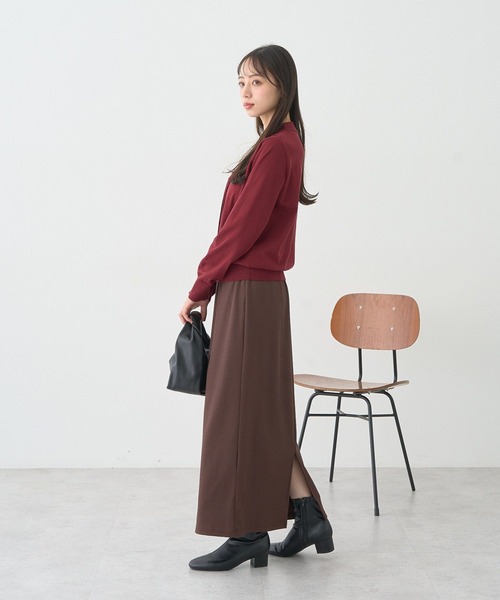 earth music&ecology(アースミュージックアンドエコロジー)の「ボウタイニットプルオーバー(ニット/セーター・レディース・その他7/ブラック/レッド・FREE)」の17枚目の写真