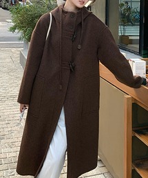 トグルボタンナチュラルウールロングコート (AW)