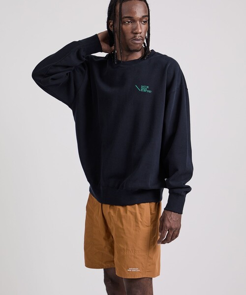 Saturdays NYC(サタデーズ ニューヨークシティ )の「Bowery Loofah Collar Sweatshirt(スウェット・メンズ・オフホワイト/ネイビー/ワイン・L/M/S/XL/X-SMALL/XXL)」の5枚目の写真