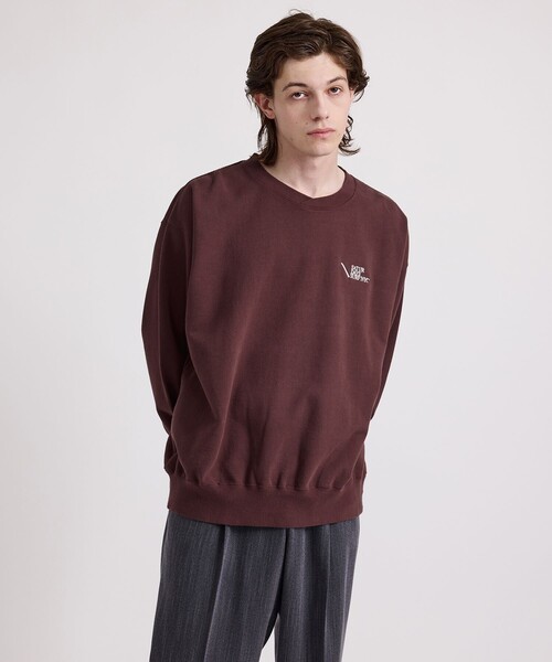 Saturdays NYC(サタデーズ ニューヨークシティ )の「Bowery Loofah Collar Sweatshirt(スウェット・メンズ・オフホワイト/ネイビー/ワイン・L/M/S/XL/X-SMALL/XXL)」の8枚目の写真