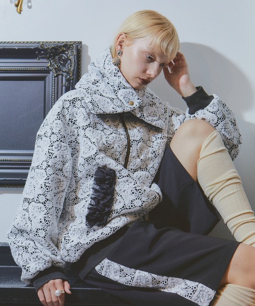 manana suerte（マニャーナスエルテ）の「SPECIAL EDITION レースZIPブルゾン（ブルゾン・レディース・ブラック×ホワイト・FREE）」の15枚目の写真