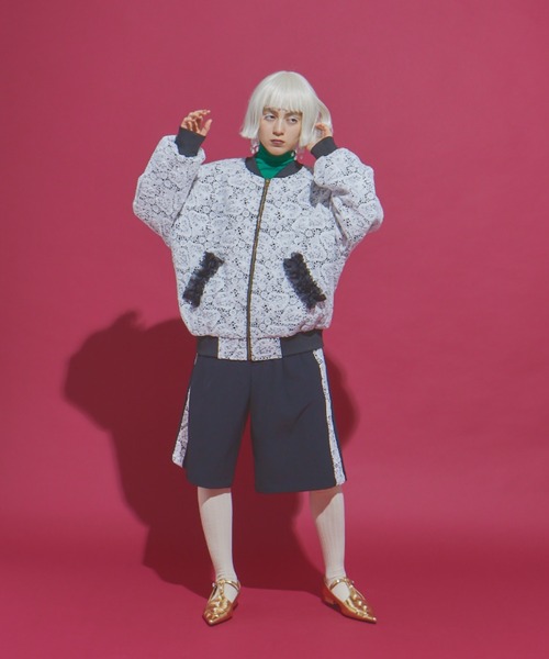 manana suerte（マニャーナスエルテ）の「SPECIAL EDITION レースZIPブルゾン（ブルゾン・レディース・ブラック×ホワイト・FREE）」の12枚目の写真