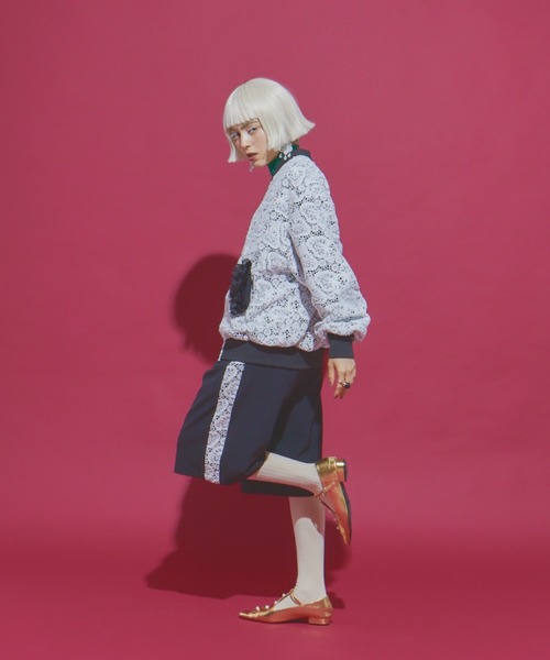 manana suerte（マニャーナスエルテ）の「SPECIAL EDITION レースZIPブルゾン（ブルゾン・レディース・ブラック×ホワイト・FREE）」の13枚目の写真