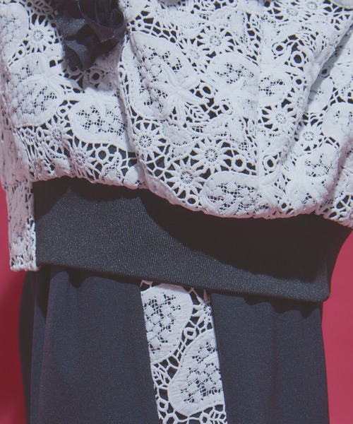 manana suerte（マニャーナスエルテ）の「SPECIAL EDITION レースZIPブルゾン（ブルゾン・レディース・ブラック×ホワイト・FREE）」の7枚目の写真