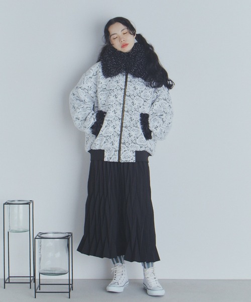 SPECIAL EDITION レースZIPブルゾン（ブルゾン）｜manana suerte