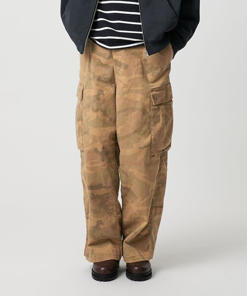 MONKEY TIME（モンキータイム）の「ピグメント プリント カーゴ パンツ -セットアップ対応-（カーゴパンツ・メンズ・ブラック/その他1・S/L/M）」の3枚目の写真