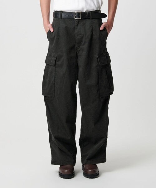 MONKEY TIME（モンキータイム）の「ピグメント プリント カーゴ パンツ -セットアップ対応-（カーゴパンツ・メンズ・ブラック/その他1・S/L/M）」の16枚目の写真